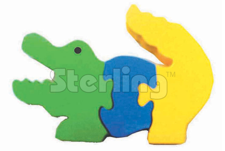 ALLIGATOR JIGSAW PUZZLE-COLORED