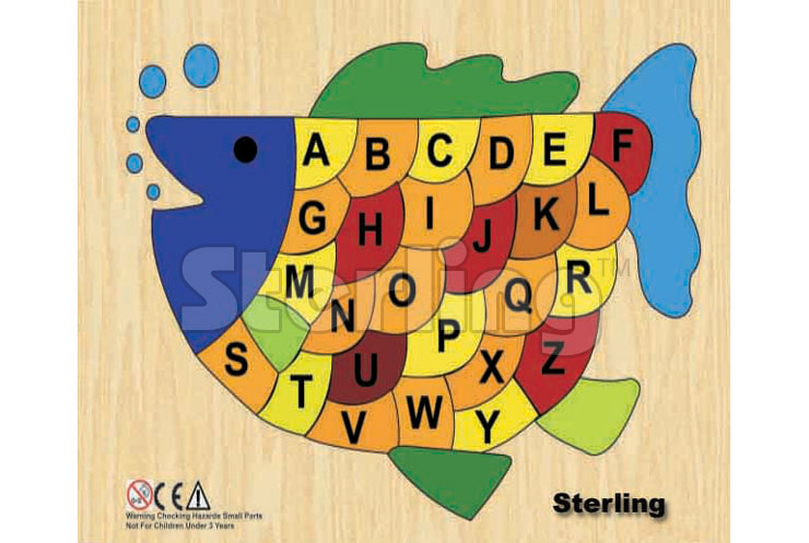 ALPHABET ON FISH PUZZLE