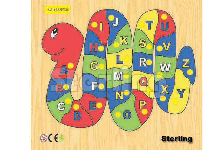 ALPHABET ON SNAKE PUZZLE