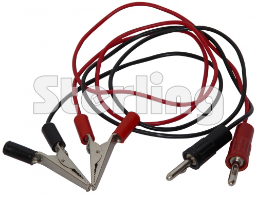 CONNECTING LEADS PLUG & CROCODILE CLIP