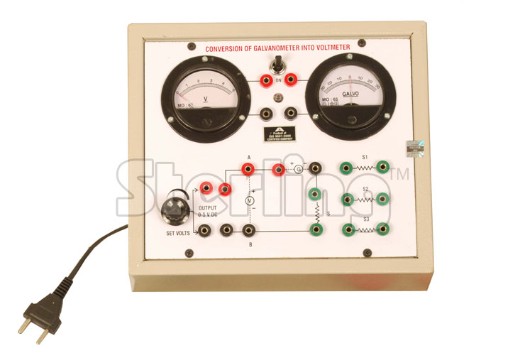 CONVERSION OF GALVANOMETER INTO VOLTMETER