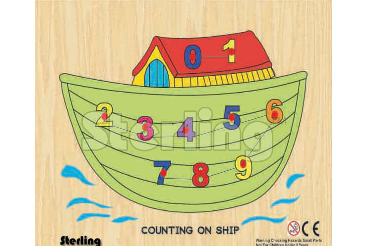 COUNTING ON BOAT 0-9 PUZZLE