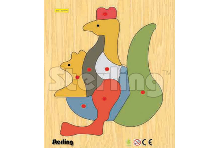 KANGAROO WITH BABY KNOB PUZZLE