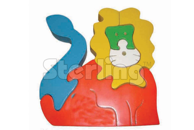 LION JIGSAW PUZZLE-COLORED