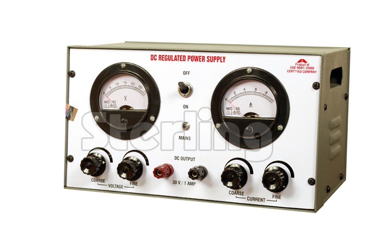 POWER SUPPLY (DC Regulated) Contin-uously Variable