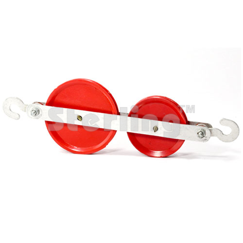 PULLEY DOUBLE IN LINE PLASTIC