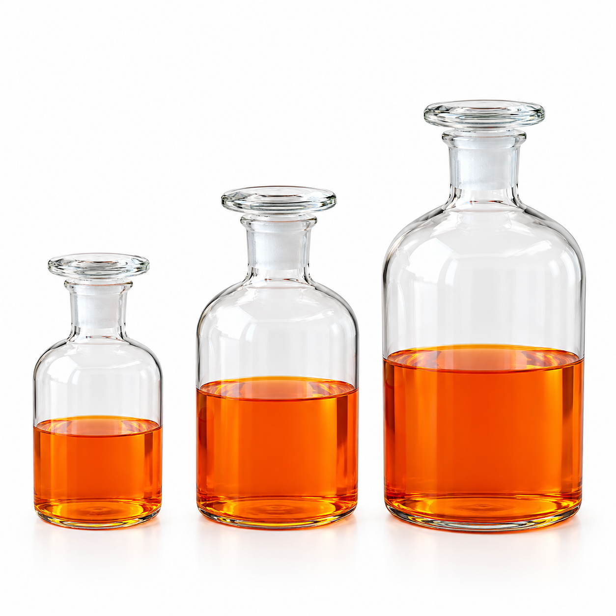 REAGENT BOTTLE NARROW MOUTH – CLEAR, SODA GLASS