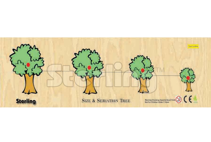 SIZE AND SERIATION TREE KNOB PUZZLE