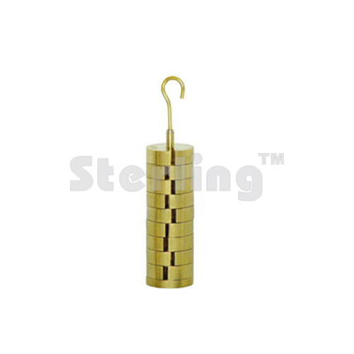 SLOTTED MASSES SET BRASS 500 GMS