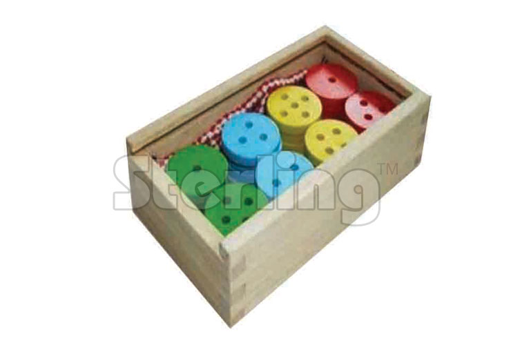 WOODEN LACING BUTTONS